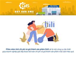 Phần Mềm Tính Chi Phí và Giá Thành Sản Phẩm DAS